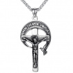 Pendentif acier croix Jesus