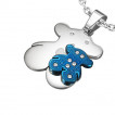 Pendentif acier maman et bébé ours