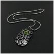 Pendentif acier plaque mystérieuse à oeil de démon