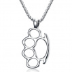 Pendentif acier poing américain