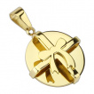 Pendentif femme acier style paquet cadeau