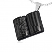 Pendentif homme acier bible ouverte