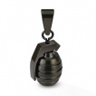 Pendentif homme acier grenade couleur unie