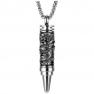 Pendentif homme balle à dragon sculpté en acier