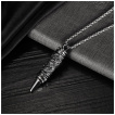Pendentif homme balle à dragon sculpté en acier