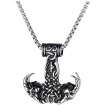 Pendentif homme marteau viking  crnes de chvres