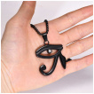 Pendentif homme Oeil d'Horus noir en acier