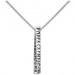 Pendentif homme pilier  runes vikings en acier (chaine incluse)