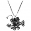 Pendentif homme poisson abyssale en acier