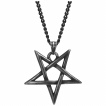 Pendentif Pentacle invers anthracite aspect us