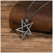 Pendentif Pentacle invers anthracite aspect us