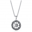 Pendentig homme style Boussole Viking Vegvisir Valknut en acier