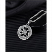 Pendentig homme style Boussole Viking Vegvisir Valknut en acier