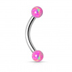 Piercing arcade en acier  boules en Opale synthtique