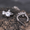 Piercing cartilage clickers à chat strass