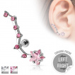 Piercing cartilage oreille à étoile filante