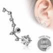 Piercing cartilage oreille à étoile filante
