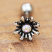 Piercing cartilage tragus helix soleil ardent avec strass