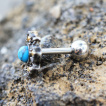 Piercing cartilage vintage  Turquoise