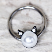 Piercing CBR à perle avec oreilles de chat