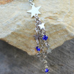 Piercing industriel à cascade d'étoiles en pendentif