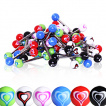 Piercing langues à boules UV avec coeur