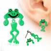 Piercing lobe oreille en forme de grenouille  tte articule