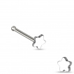 Piercing nez stud droit en acier avec embout toile