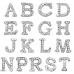 Piercing nombril à lettre alphabet couverte de strass