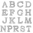 Piercing nombril  lettre alphabet couverte de strass