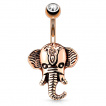 Piercing nombril  tte d'lphant orn style indou