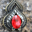 Piercing nombril arabesque plaqué or