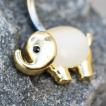 Piercing nombril bébé éléphant plaqué or