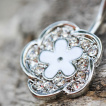 Piercing nombril double fleur fantaisie à strass