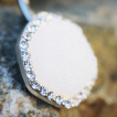 Piercing nombril Druse blanche héxagonale