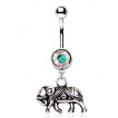 Piercing nombril lphant indien