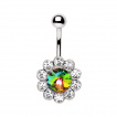 Piercing nombril fleur Vitrail Medium