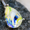 Piercing nombril larme de verre style murano