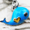 Piercing nombril mignonne baleine bleue