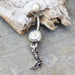 Piercing nombril  pendentif botte de cowgirl