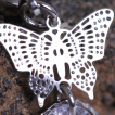 Piercing nombril pendentifs papillon et anneau