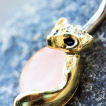 Piercing nombril renard plaqué or