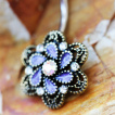 Piercing nombril style antique à fleur Camélia