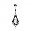 Piercing nombril style mdival  pierre Howlite