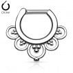 Piercing septum  anneaux perls