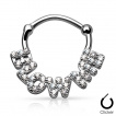 Piercing septum à monogramme