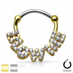 Piercing septum à monogramme