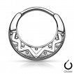 Piercing septum  motif tribal mystrieux