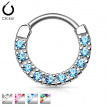 Piercing septum cerclé de strass
