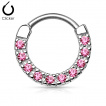 Piercing septum cerclé de strass